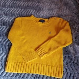 Ralph Lauren Polo yellow cotton sweater size 6